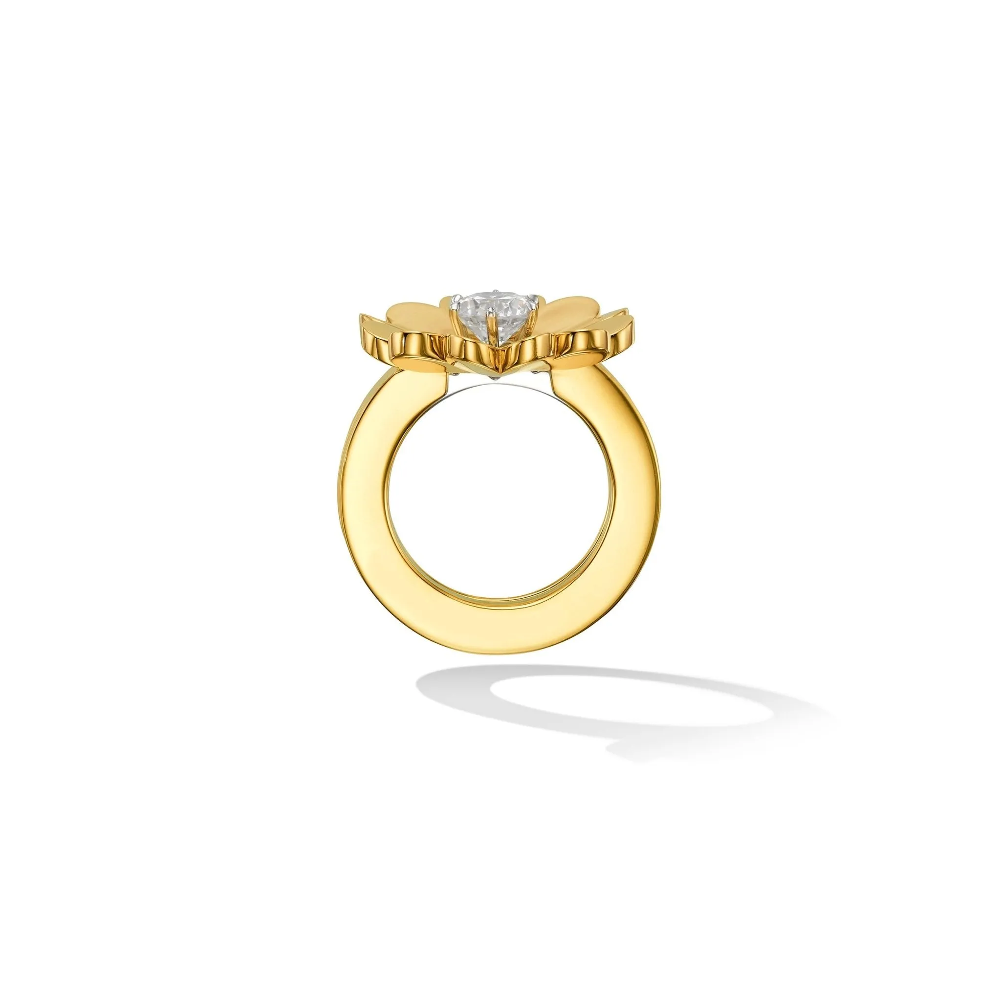 Yellow Gold Endless TU Engagement Ring Enhancer