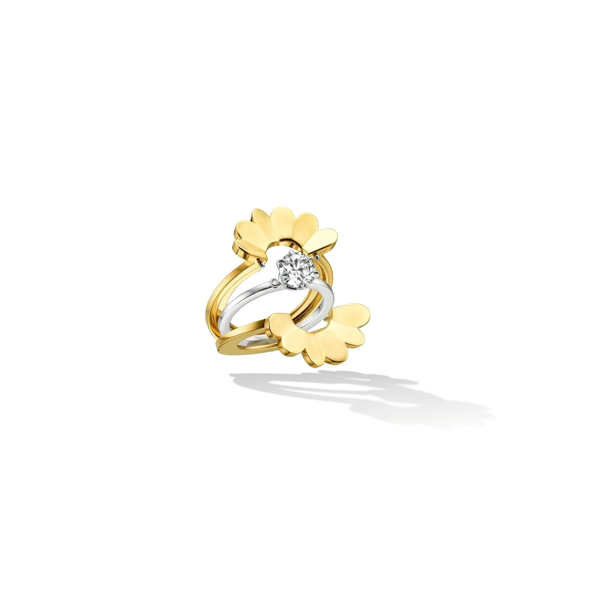Yellow Gold Endless TU Engagement Ring Enhancer